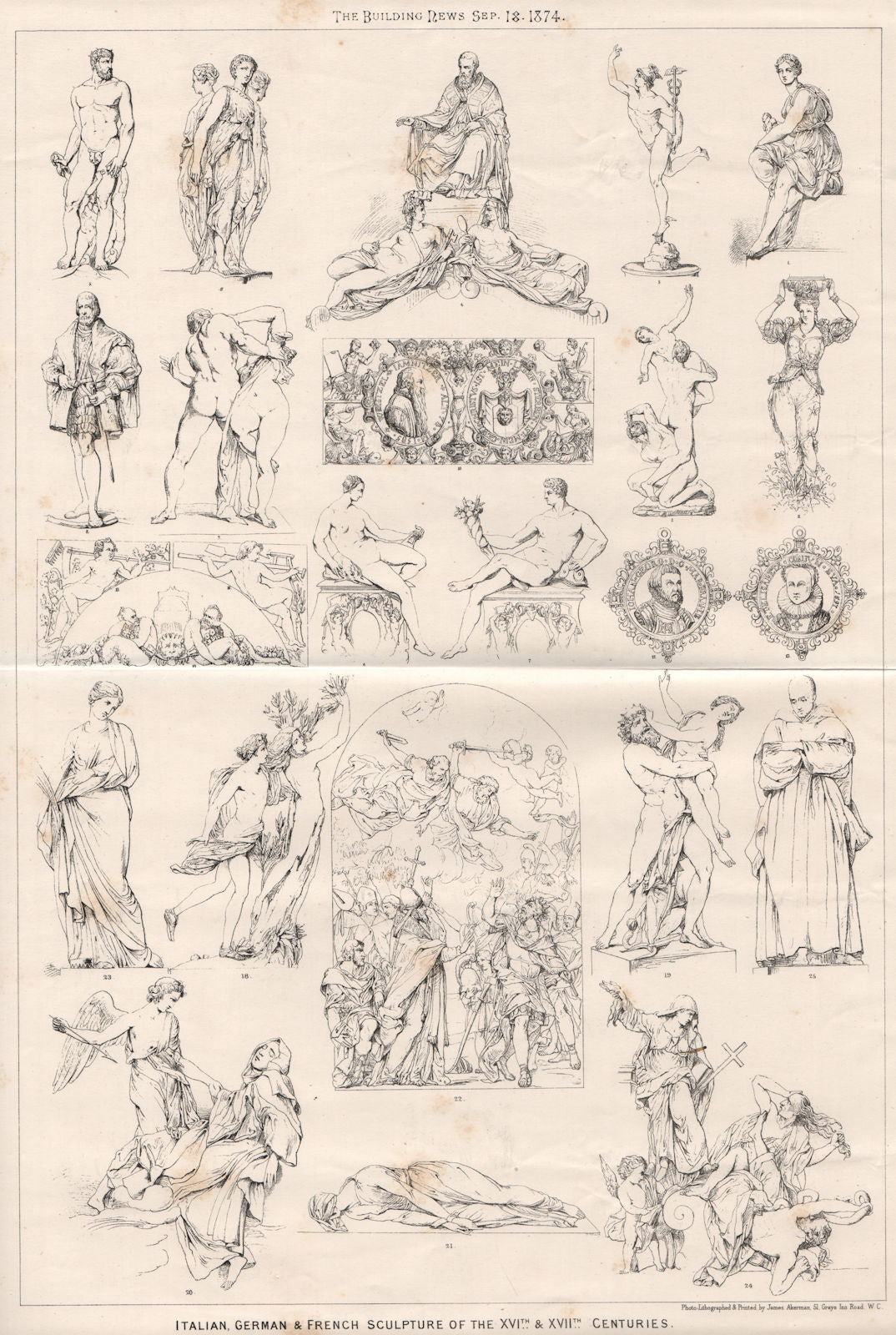 Italian, German & French sculpture of the XVIth. & XVIIth. Centuries 1874